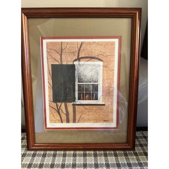 Framed Limited Edition Print "Old Salem The Boys School" By John Furches 106/100 - Picture 1 of 10